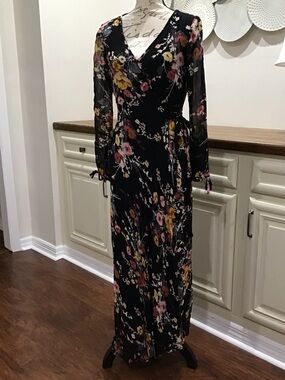Band of Gypsies | Dresses | Band Of Gypsies Vintage Floral Wrap Maxi Dress Large